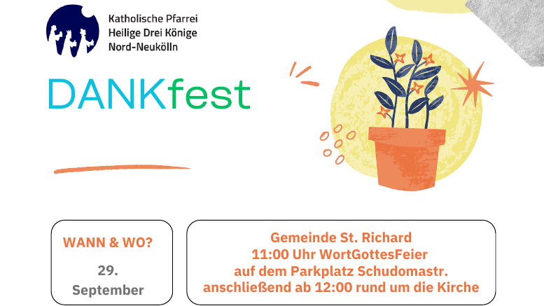 Plakat-Ausschnitt zum Dankfest in St. Richard (September 2024)