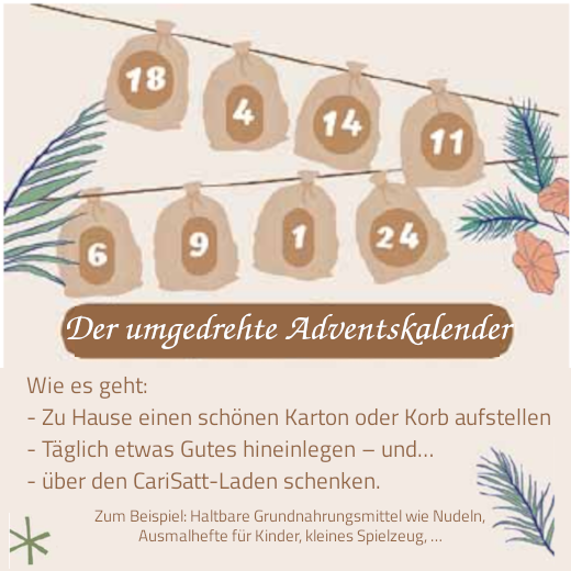 Umgedrehter Adventskalender in Heilige Drei Könige Nord-Neukölln